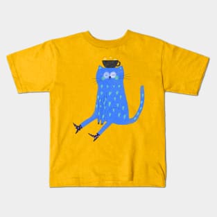 Coffe Cat Kids T-Shirt